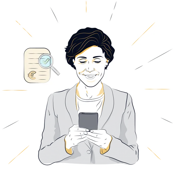 Illustration conveying total cost transparency in digital consulting, showcasing N2’s commitment to clear pricing and budget control through its freelance expert model.